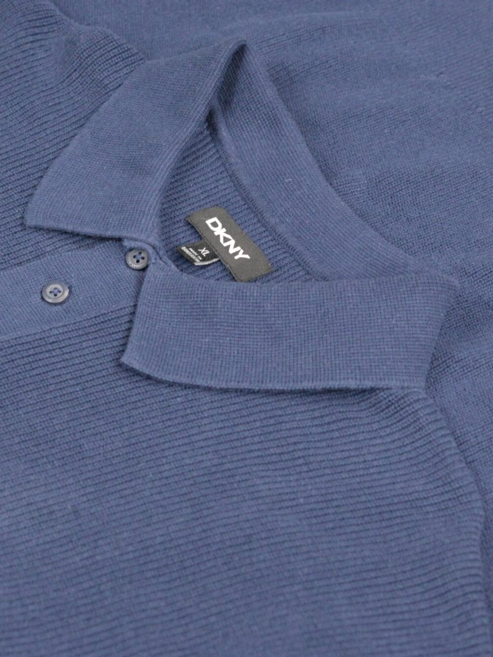 DKNY Men's Navy Polo -- 100% Cotton -- Mainline XL NWT